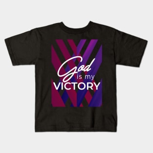 God is my Victory Kids T-Shirt